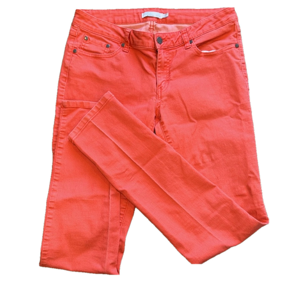 Prana Woman’s 10 Vibrant Coral Skinny Jeans
